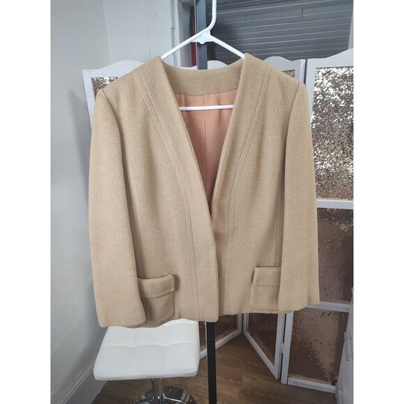 1960s Camel Hair Blazer Medium 100% Camel Country Tweeds - Picture 2 of 13
